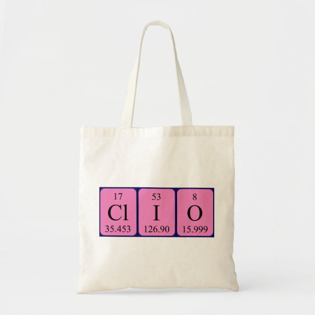 Clio Periodenname Totbeutel Tragetasche (Vorne)