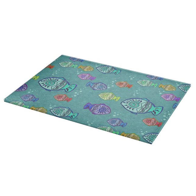 Clip Art Fish Muster + Ihre Ideen Schneidebrett (Ecke)