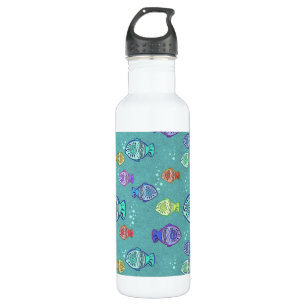Clip Art Fish Muster + Ihre Ideen Trinkflasche