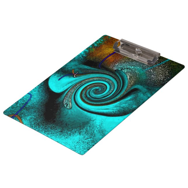 Clip-Board "Acrobatic Aquatics" Klemmbrett (Schrägansicht)