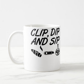 Clip Dip Sip Lustiger Zigarrenabschneider Cognac Kaffeetasse