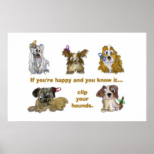 Clip Your Hounds Custom Poster Print