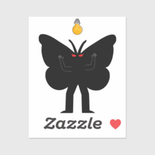 Clipart Mothman Aufkleber