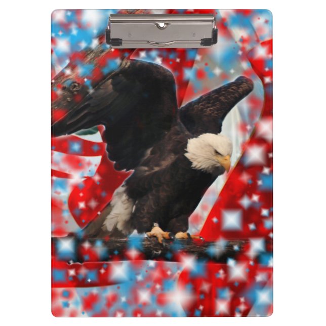 Clipboard/American Bald Eagle Klemmbrett (Vorderseite)