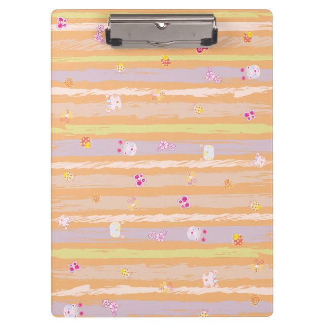Clipboard – Baby Joy & Creatures Pastel Animal  Klemmbrett (Vorderseite)