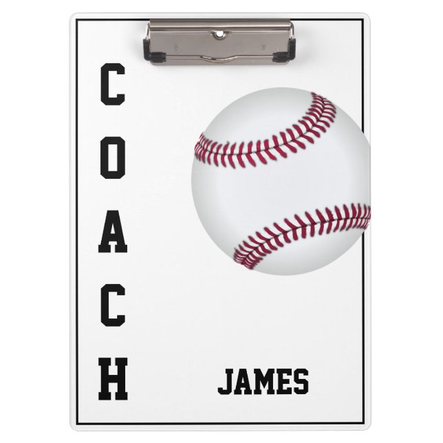 Clipboard-Baseball-Coach-Zwischenablage Klemmbrett (Vorderseite)