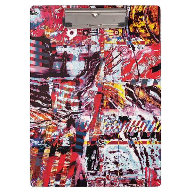 Clipboard – Fragmented Pulse Klemmbrett (Vorderseite)