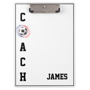Clipboard-Fußball-Coach-Zwischenablage Klemmbrett