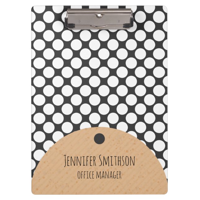 Clipboard im modernen geometrischen Stil Klemmbrett (Vorderseite)