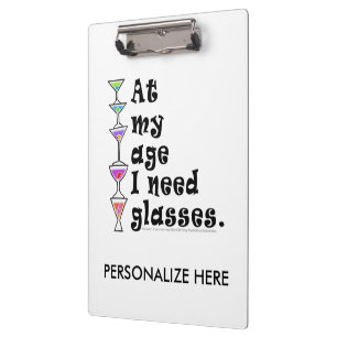 CLIPBOARD - In meinem Alter brauche ich eine BRILL Klemmbrett
