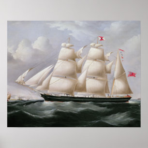 Clipper Barque 'Procymatica' off Dover (Öl auf Can Poster