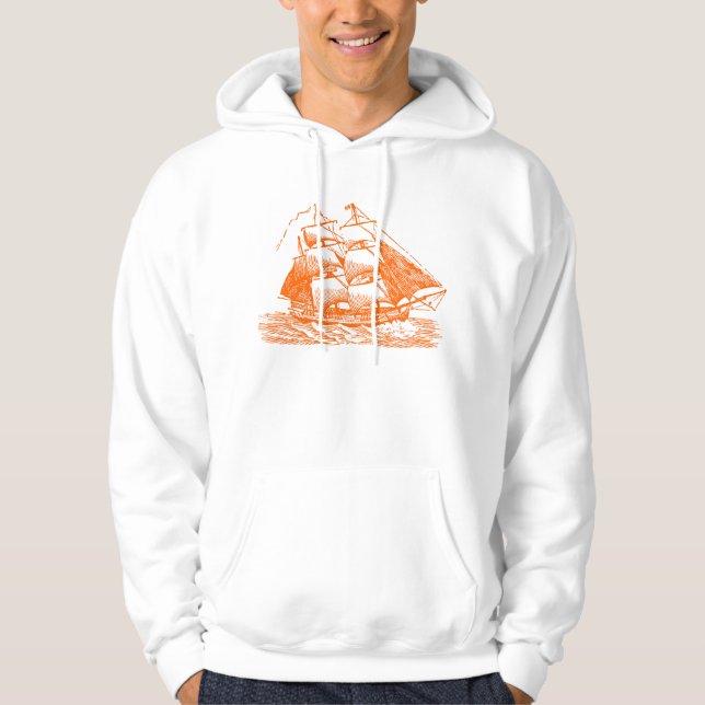 Clipper - Orange Hoodie (Vorderseite)