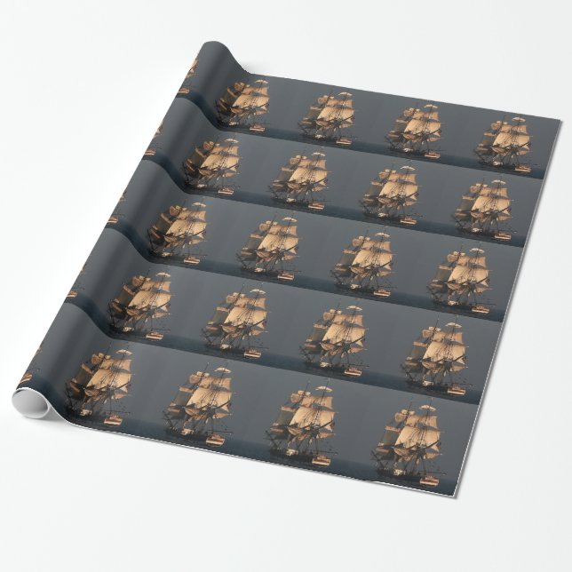 Clipper-Schiff-Geschenkpapier Geschenkpapier (Ungerollt)