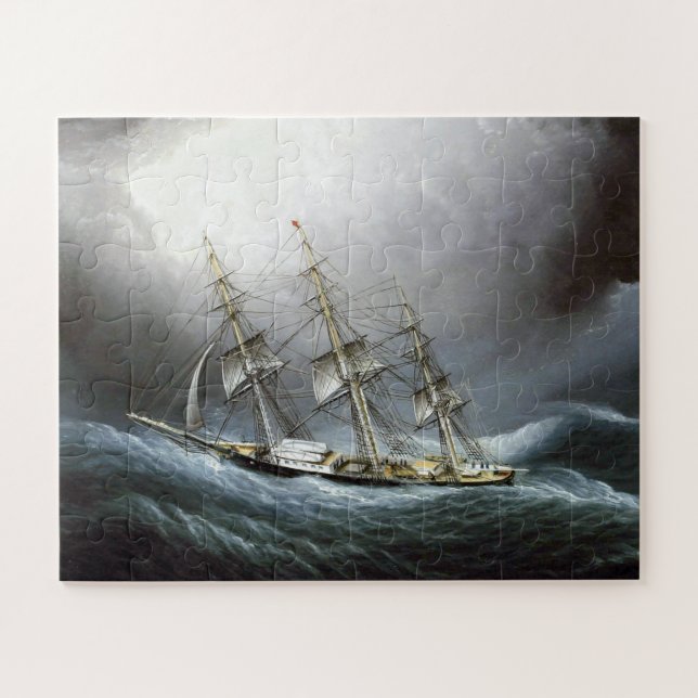 Clipper Ship Cape Horn James Edward Buttersworth Puzzle (Horizontal)
