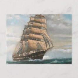 Clipper Ship Postkarte