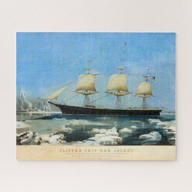 Clipper Ship Red Jacket 1854 Puzzle (Horizontal)