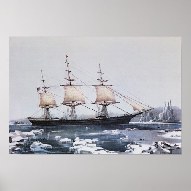 Clipper Ship "Red Jacket" Poster (Vorne)