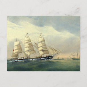 Clipper Ship The Helen Pembroke 1870 Postkarte