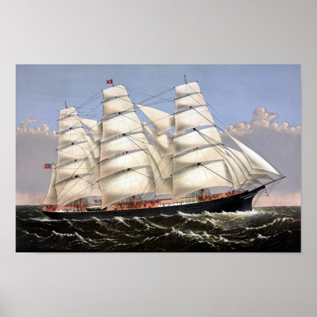 Clipper Ship Three Brothers Poster (Vorne)