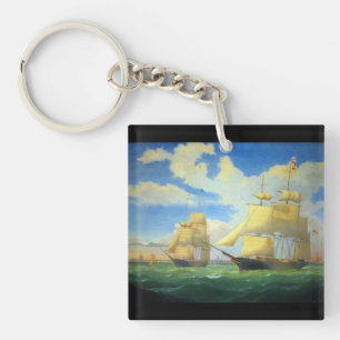 Clipper Ships Fitz Henry Lane 1853 Schlüsselanhänger