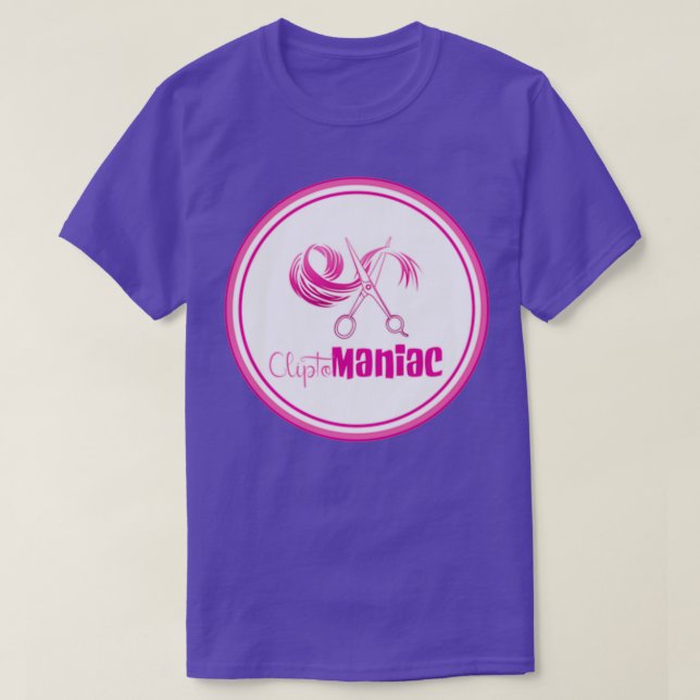 CliptoMANIAC rosa T-Shirt (Design vorne)
