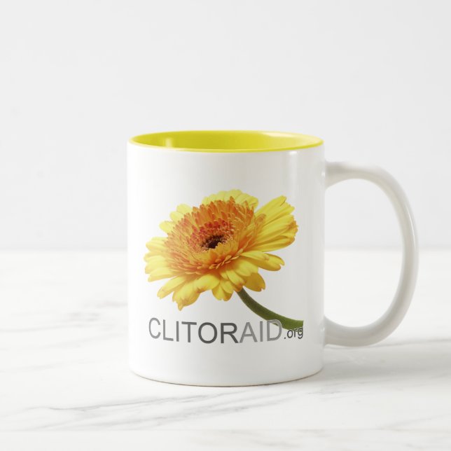 Clitoraid.org Zweifarbige Tasse (Rechts)