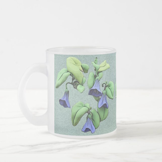 Clitoria ternatea - Blue Darwin Pea Mattglastasse (Links)