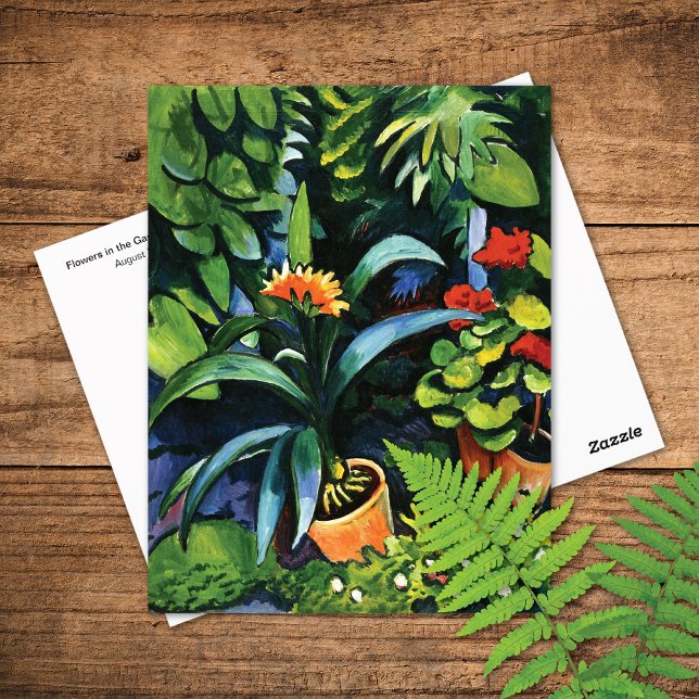 Clivia und Geraniums August Macke Postkarte (Von Creator hochgeladen)