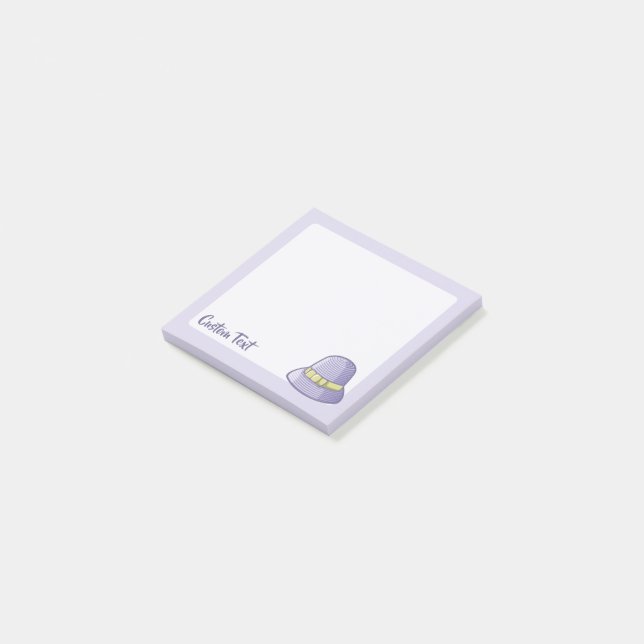 Cloche Hat Lilac Post-it Klebezettel (angewinkelt)