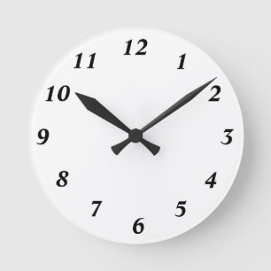 clock 12 Template Runde Wanduhr