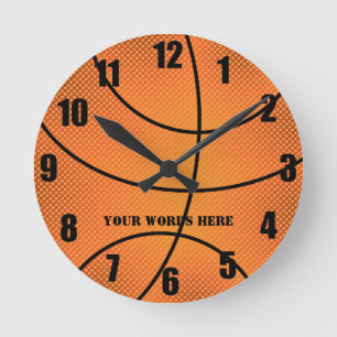 Clock-Basketball Runde Wanduhr