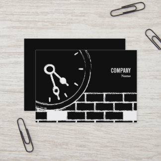 Clock Business Card Visitenkarte