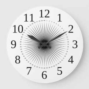 clock dial sun like pointing to the numbe große wanduhr
