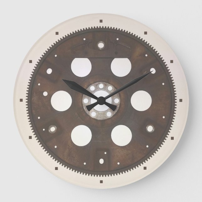 Clock - Flywheel Große Wanduhr (Vorderseite)