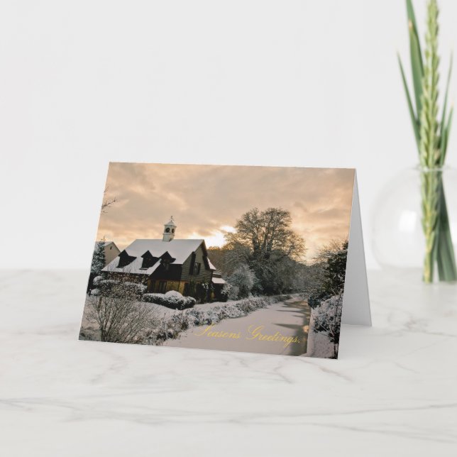 Clock House Card Feiertagskarte (Vorderseite)