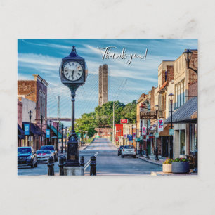 Clock in Downtown Cape Girardeau Vielen Dank Postkarte