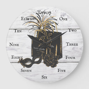 Clock Maskarade Shopping Spree Große Wanduhr