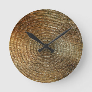 CLOCK-WOOD RUNDE WANDUHR