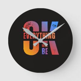 Clockify your Style Runde Wanduhr