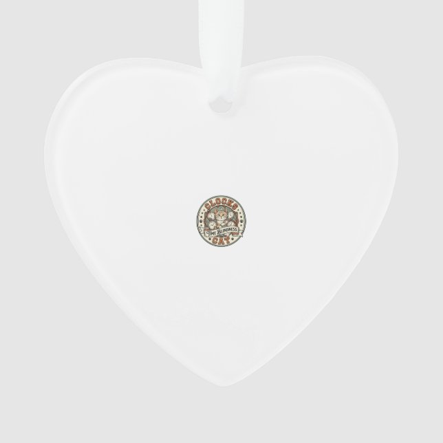 Clocks Time Blindness Cat Clocks Time Blindness Ca Ornament (Vorderseite)