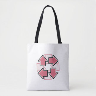 Clockwise Arrows Minimal Geometric Red