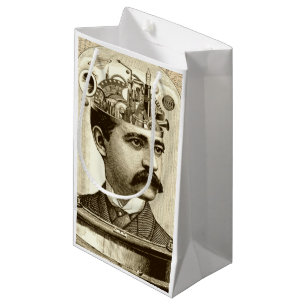 Clockwork Brain STEAMPUNK Vintag Kleine Geschenktüte