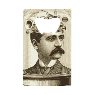 Clockwork Brain STEAMPUNK Vintag Kreditkarten Flaschenöffner