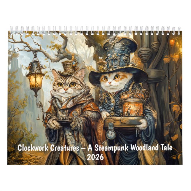 Clockwork Creatures – A Steampunk Woodland Tale 20 Kalender (Titelbild)
