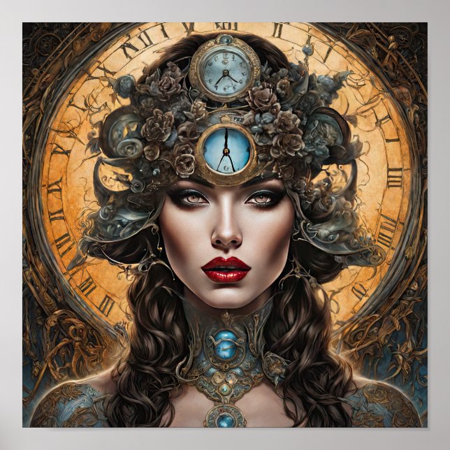 Clockwork Orange A Steampunk Frau Poster (Vorne)