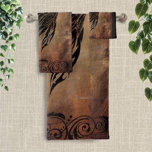 Clockwork Raven Badhandtuch Set