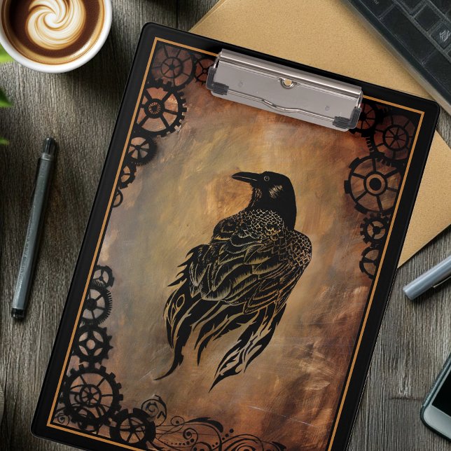 Clockwork Raven Klemmbrett (Von Creator hochgeladen)