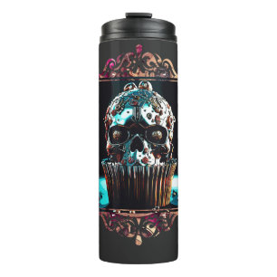 Clockwork Skull Cupcake Thermosbecher