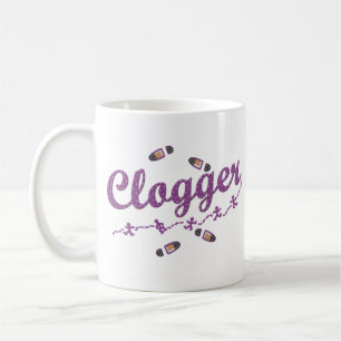 Clogger Tänzer-Schuh-Verstopfung lila Tasse