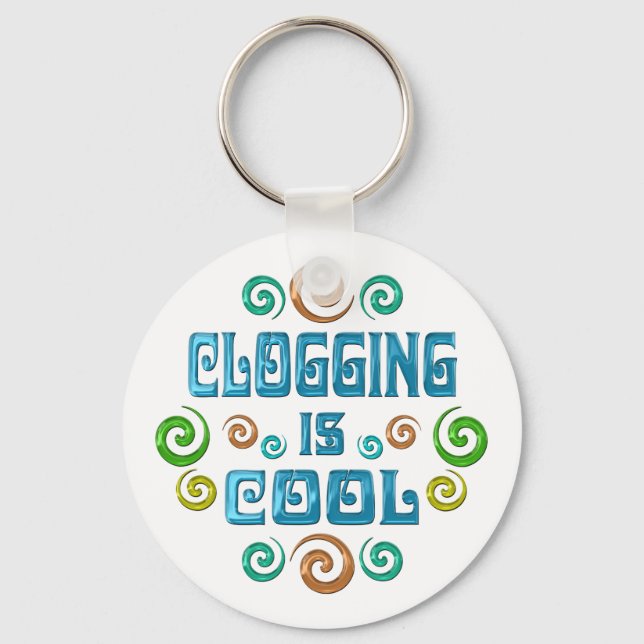 Clogging ist Cool Schlüsselanhänger (Vorderseite)